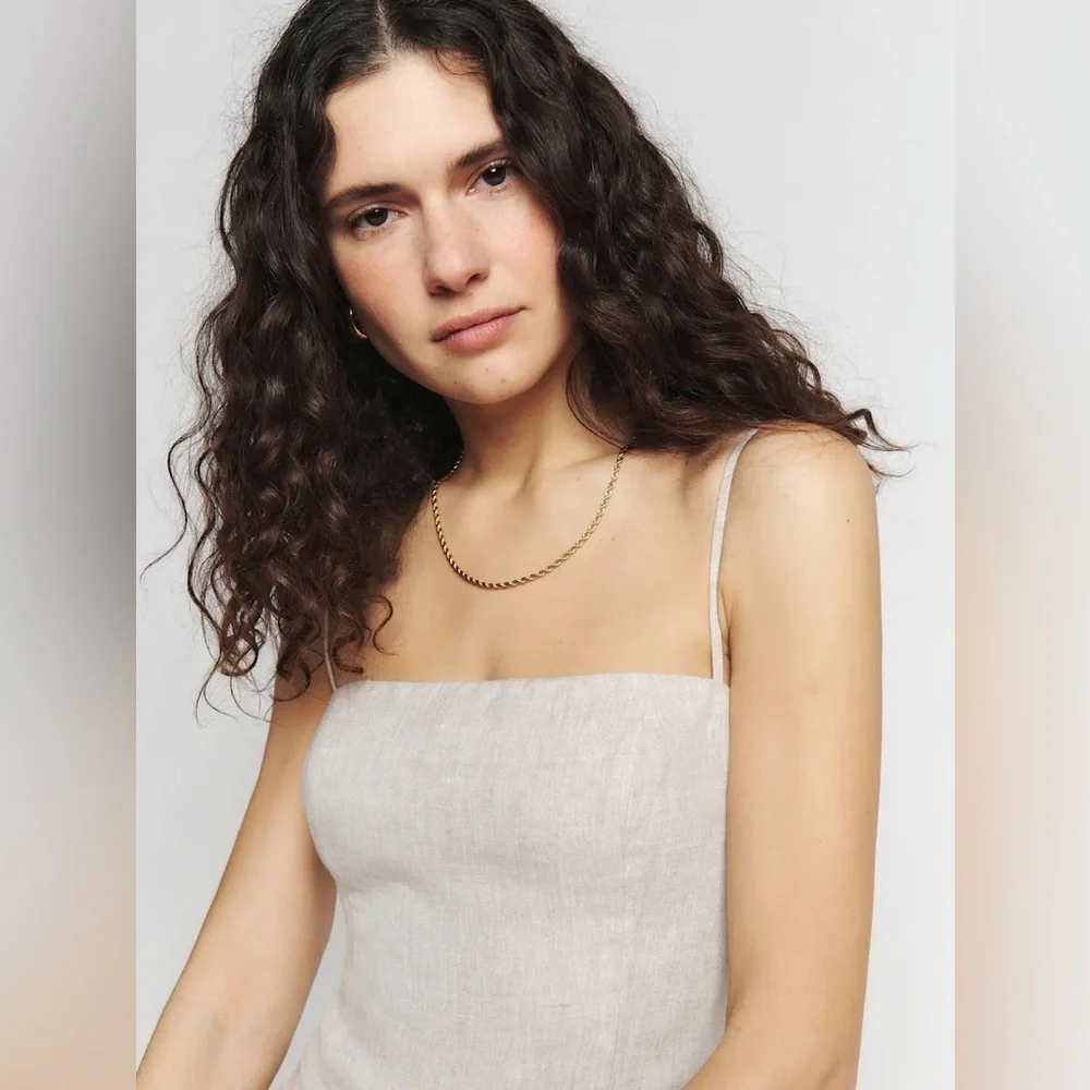 Reformation Overland Linen Jumpsuit Size 2
